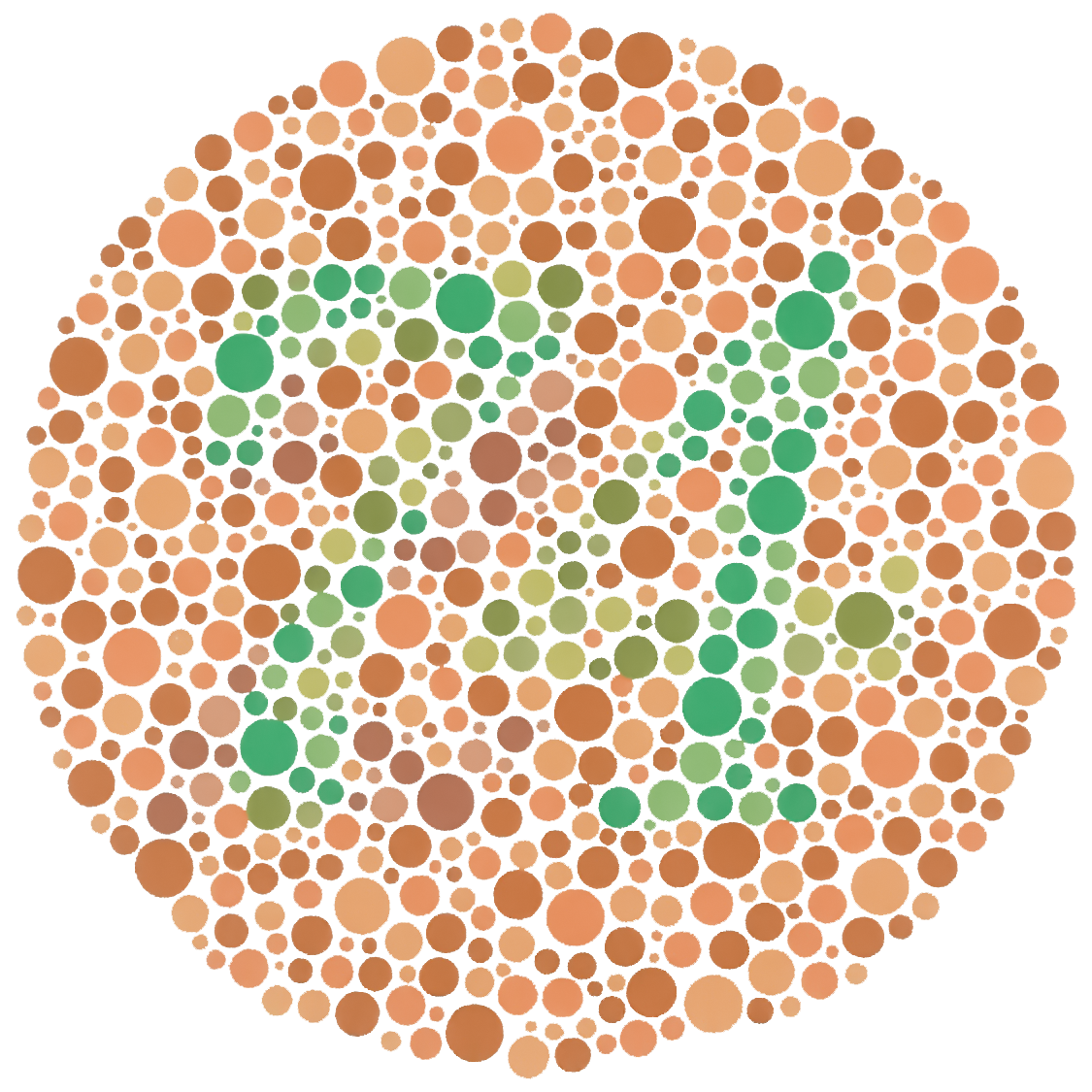 Colour plate 2: a number made of coloured dots