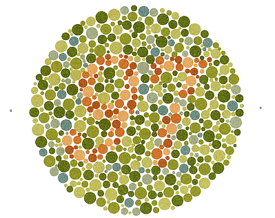 Colour plate 1: a number made of coloured dots